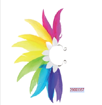 Brinco Earcuff Multicolor Arco Iris 15x25cm Cromus