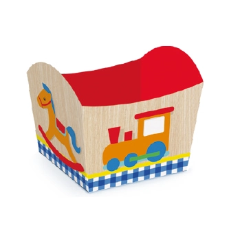 Cestinha Fabrica De Brinquedos 5,5x5,5x6 C/10