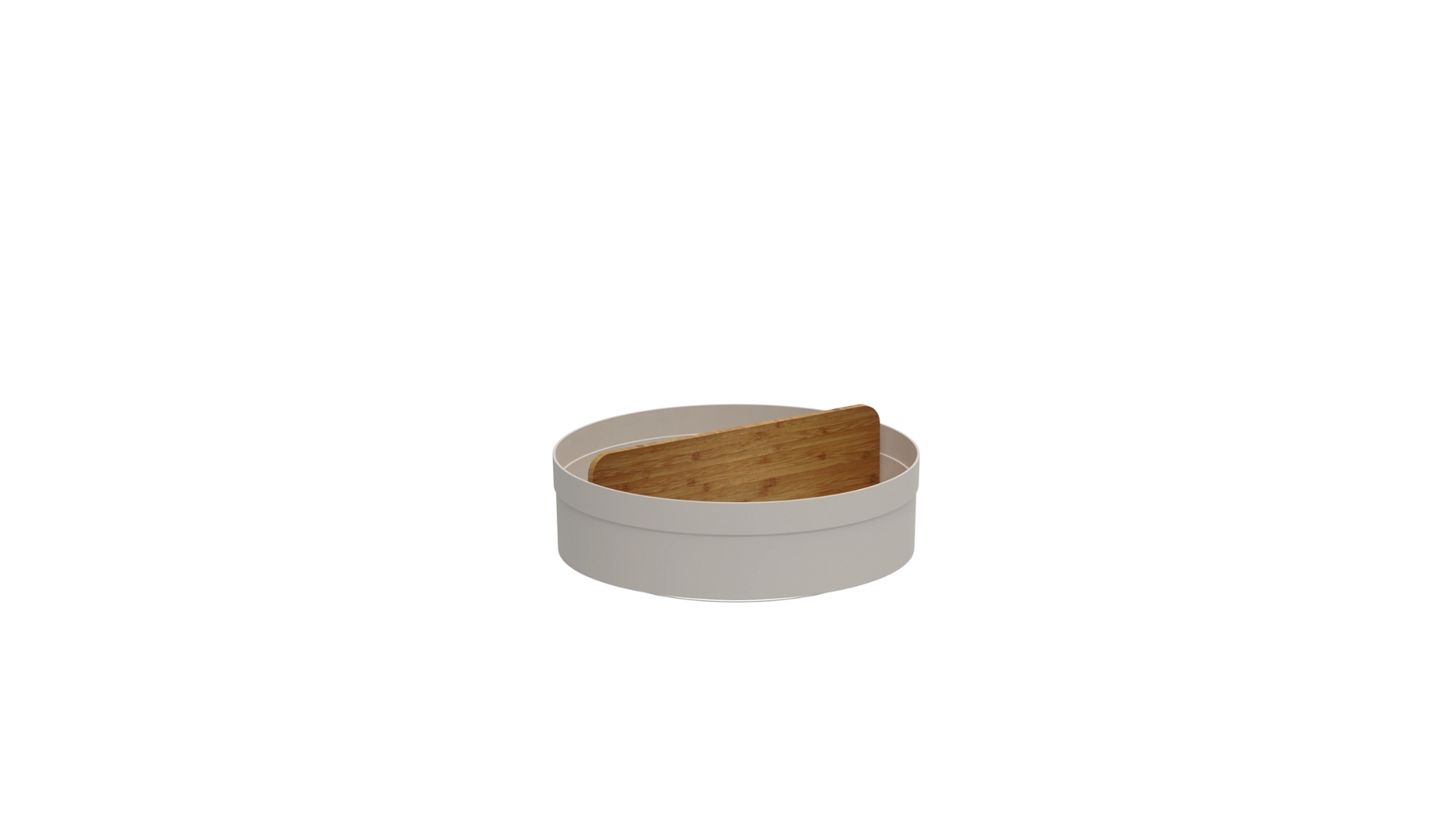 Organizador Giratorio Divisoria Lume Alto Bege Ogb3100bgf Martiplast