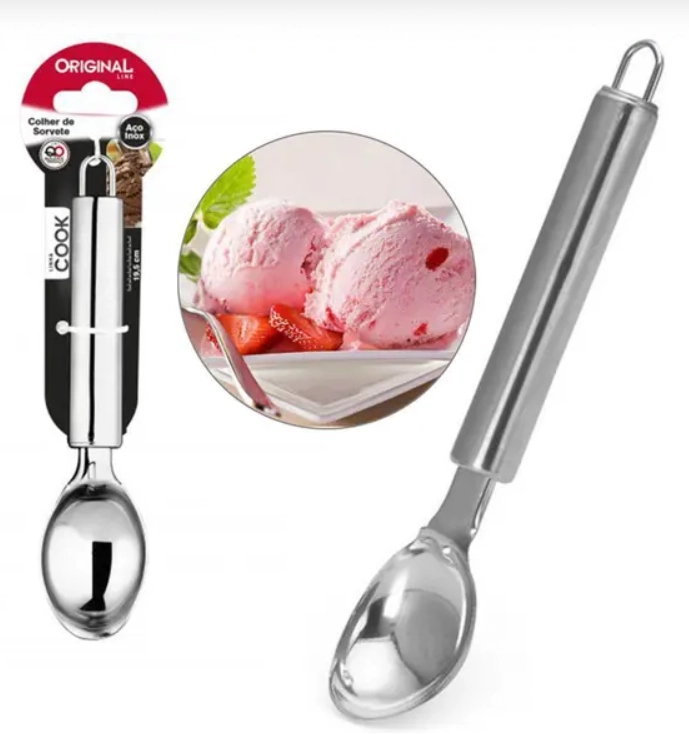 Colher P/sorvete Inox Cook