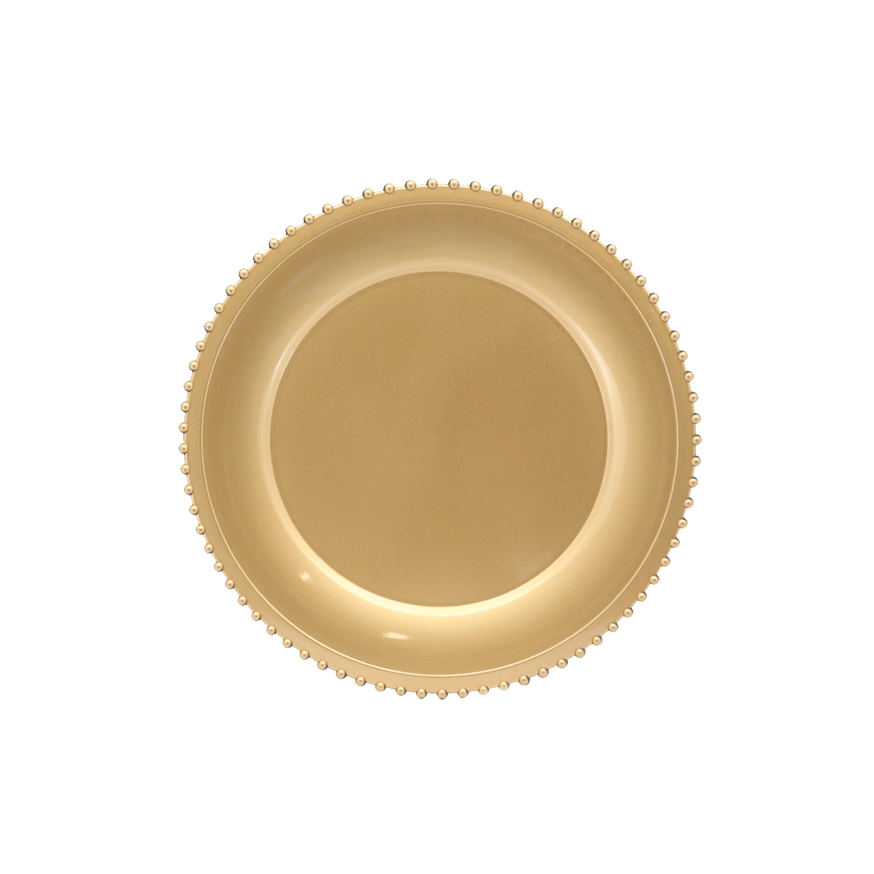 Sousplat Redondo Yangzi Borda Decorada Dourado