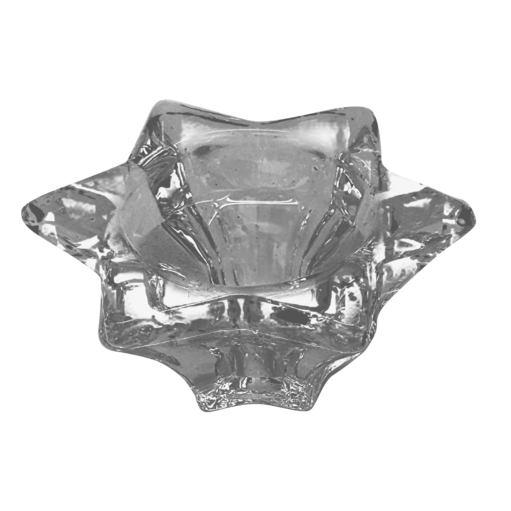 Porta Velas Yang Vidro Est Double 8x3,5c