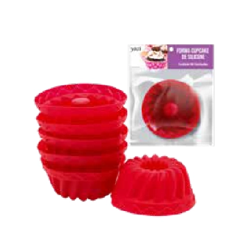 Forma Bolinho De Silicone C/6