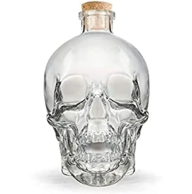 Licoreira De Vidro Caveira Vitrizi 400ml