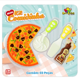 Brinquedo Pizza C/3 Acessorio Ref.832947