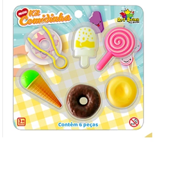Brinquedo Kit Comidinha Doces C/6 Pecas Ref.832983