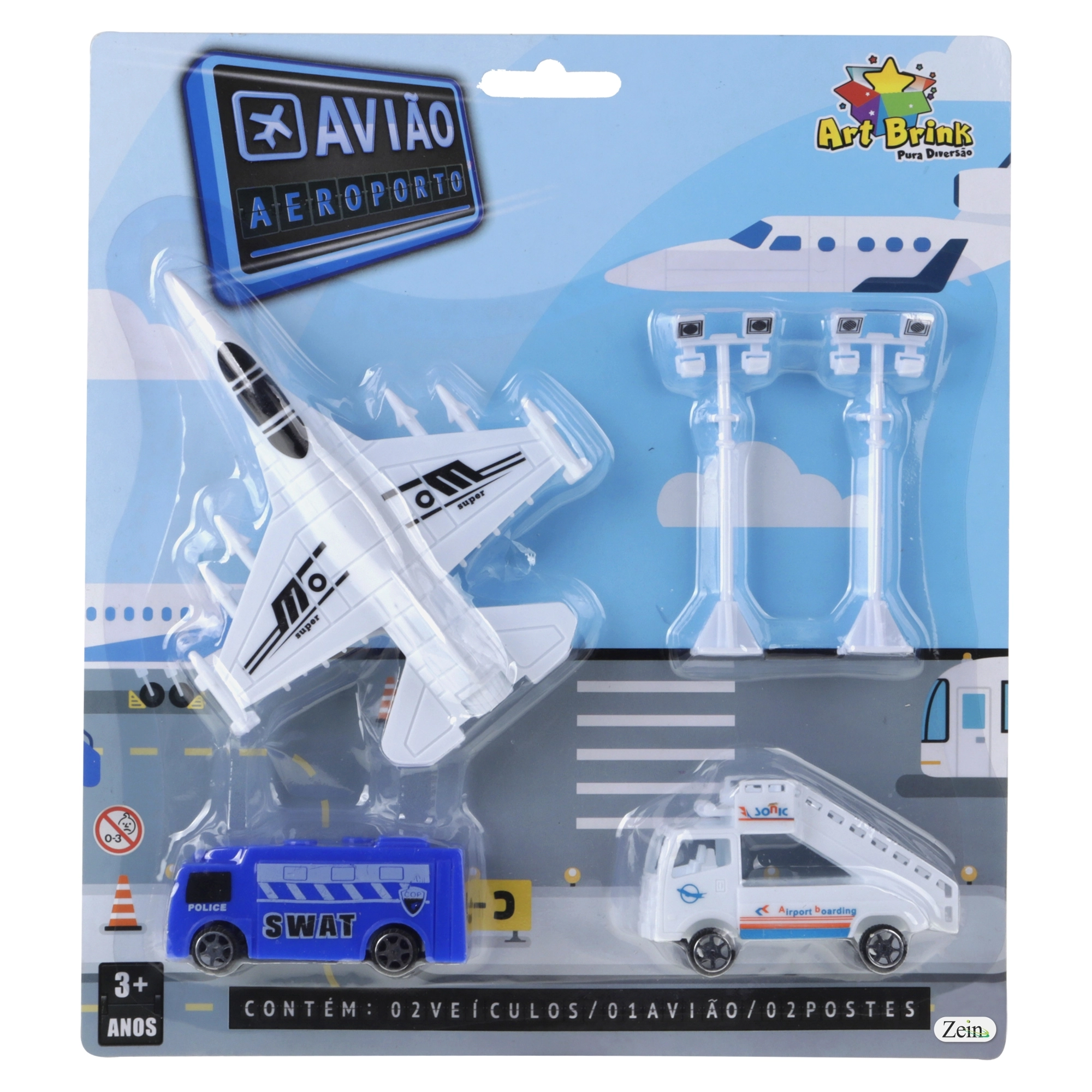 Brinquedo Kit Aeroporto C/5 Pecas Ref.833121