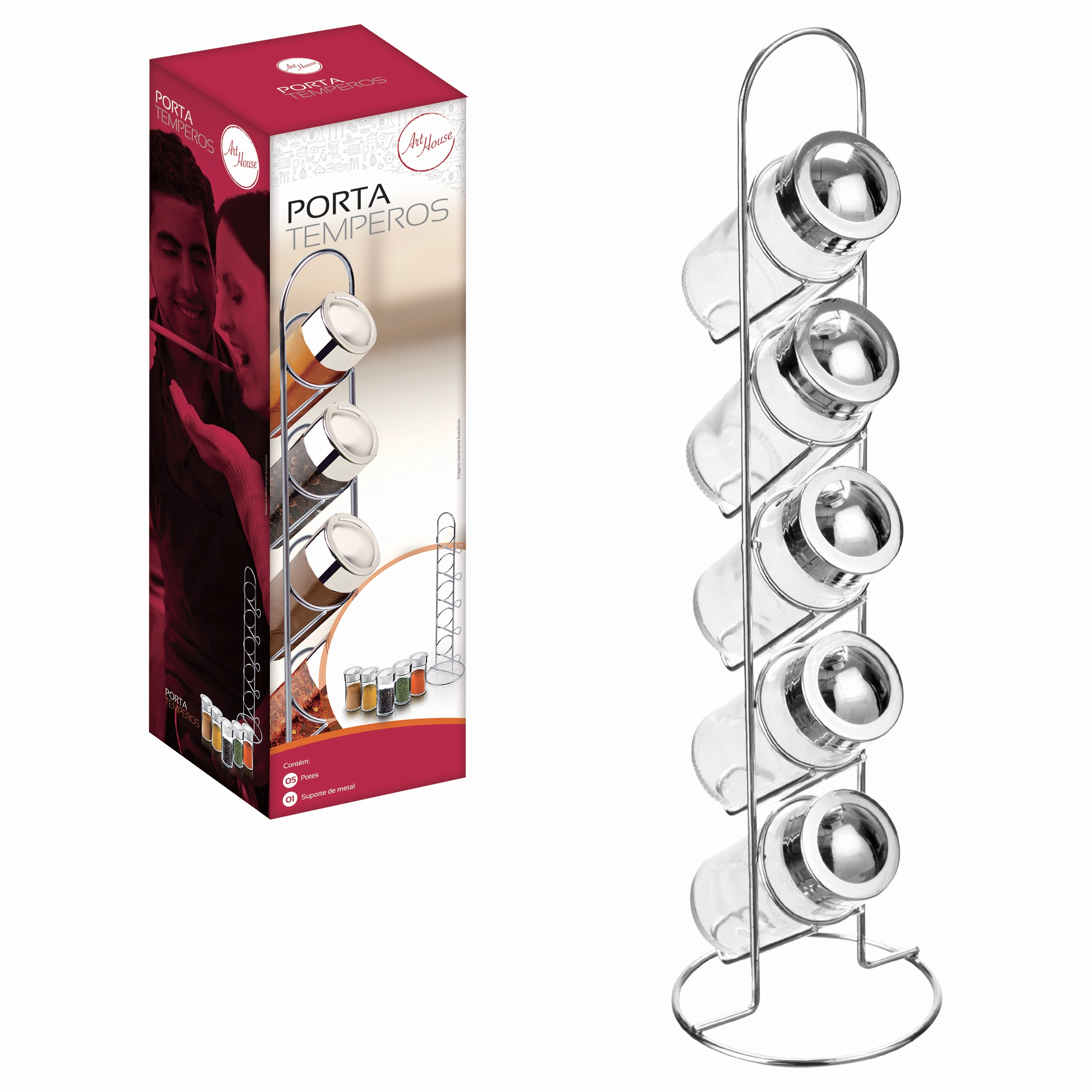 Porta Condimento 6 Pecas