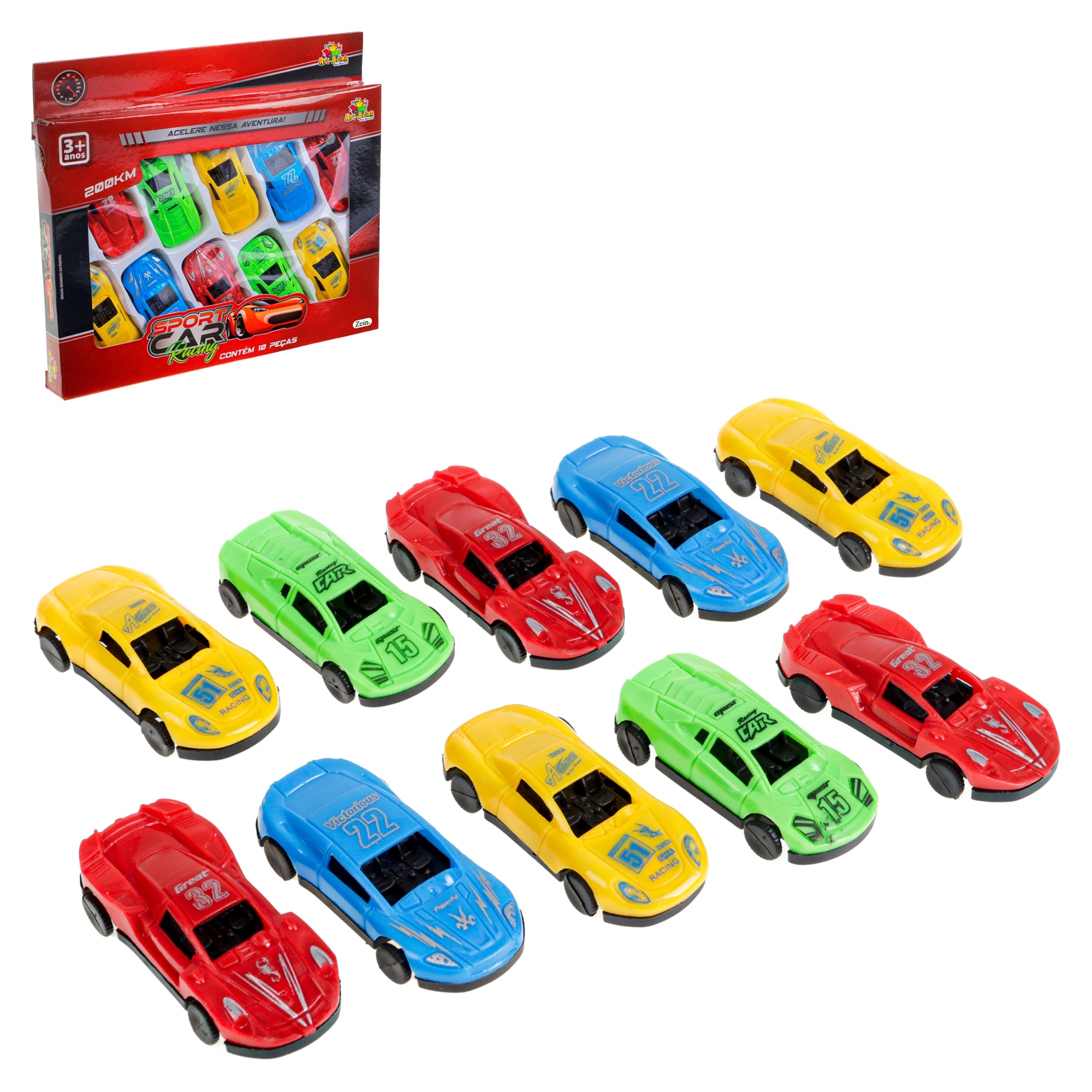 Br Carro Roda Livre C/15 Pcs