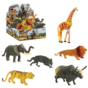 Animal De Briquedo Selvagem Plastico 15cm