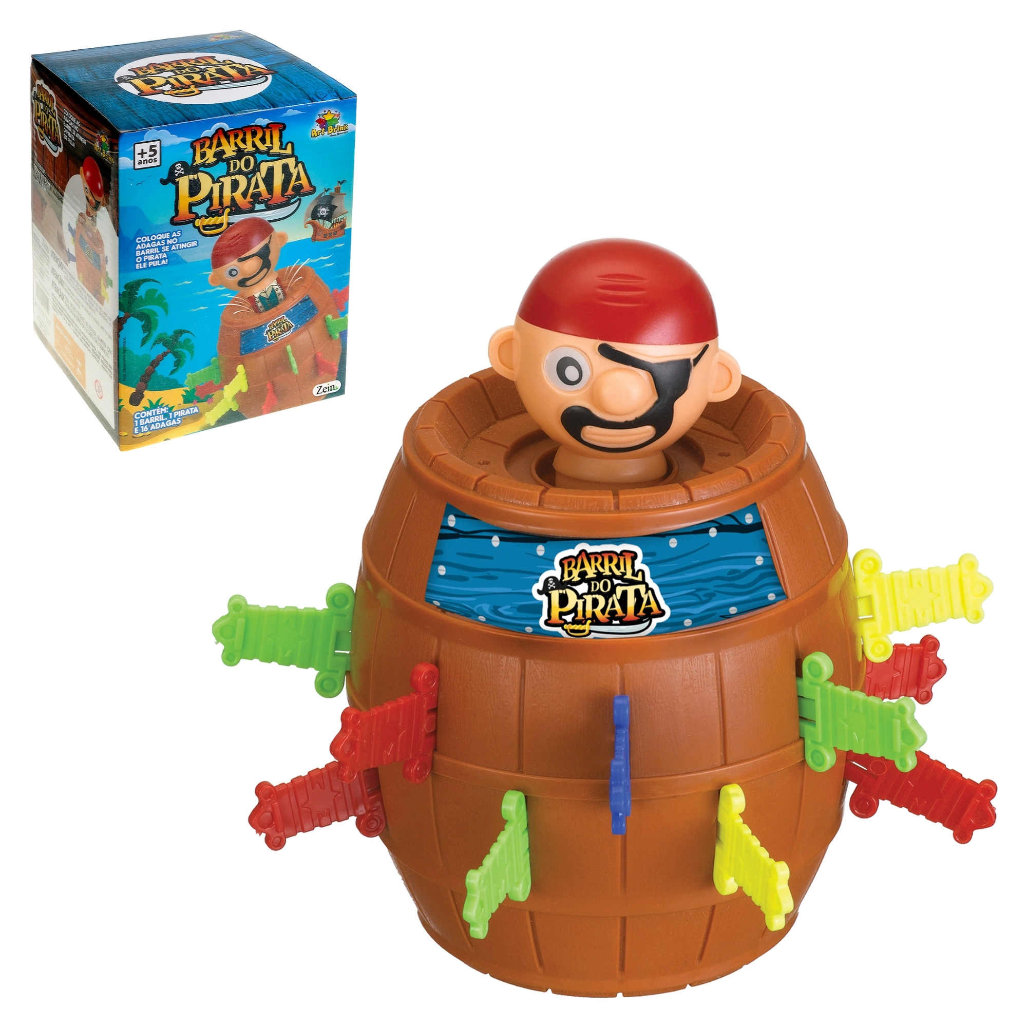 Jogo Barril Pirata 18x13cm Zein