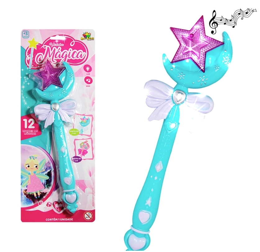 Brinq Varinha Musical C/luz 325cm
