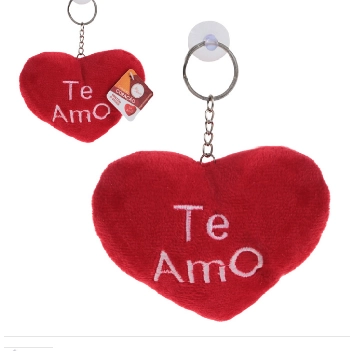 Chaveiro Pelucia Coracao 11cm Zein