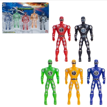 Boneco Heroi Kit Com 5 Pecas
