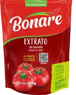 Extrato De Tomate Uso Profissional Bonare Sachê 1,7kg