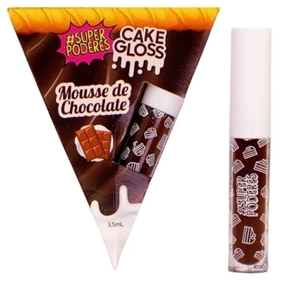 Gloss Labial Cake Mousse Chocolate Lgcsp04 Super Poderes