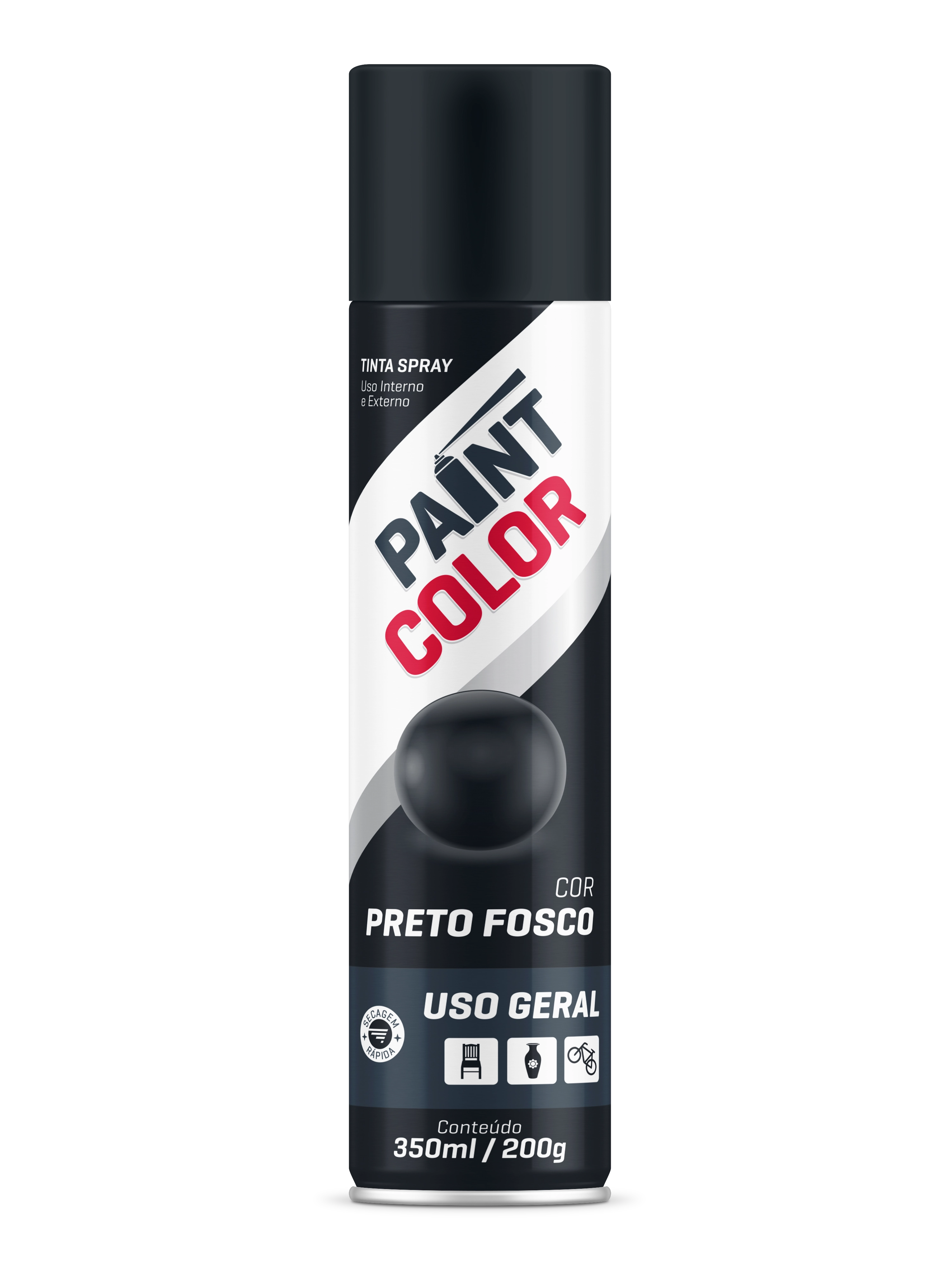 Spray Uso Geral Pr Fosco 400ml Baston 13107