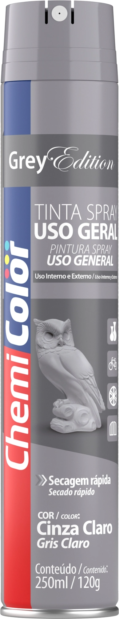 Tinta Chemicolor Cinza Claro 250ml 680547 Baston