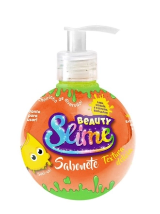 Sabonete Liquido/espuma Beauty Slime Laranja Neon 300ml