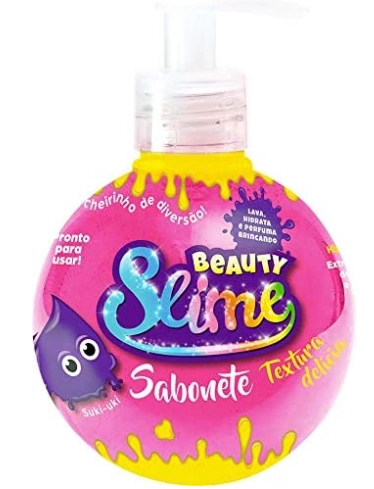 Sabonete Liquido/espuma Beauty Slime Pink Neon 300ml