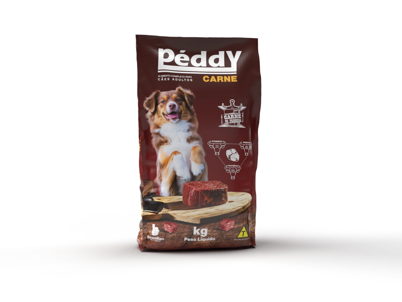 Ração Sabor Carne Peddy 1kg