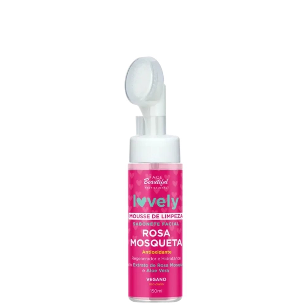 Mousse Limpeza Facial Face Beautiful Rosa Mosqueta 150ml 2/2