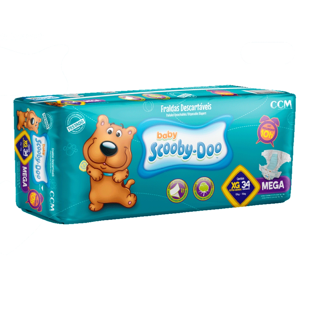 Fralda Scooby Doo Mega Xg 38un