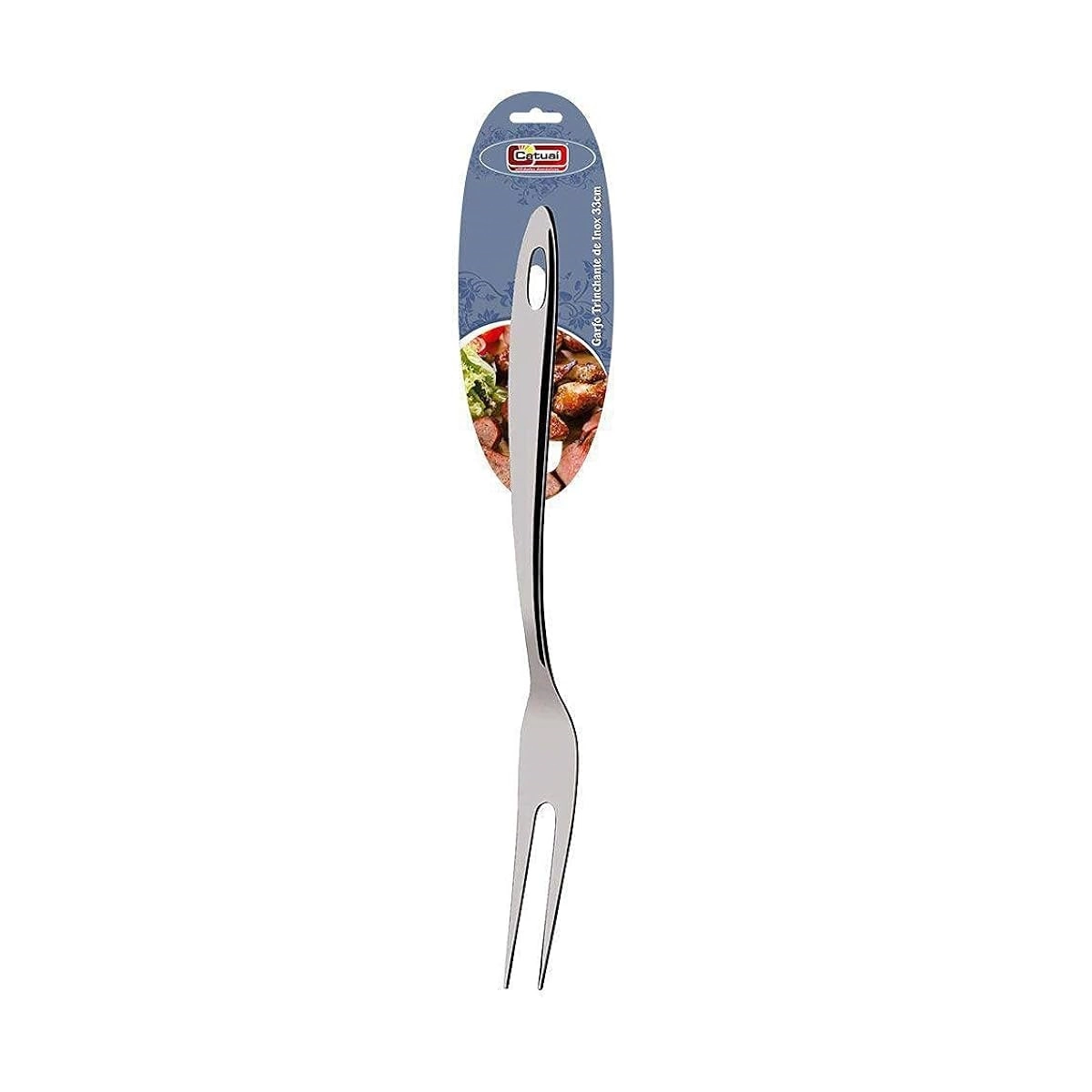 Garfo Trinchante Inox 33cm Catuai