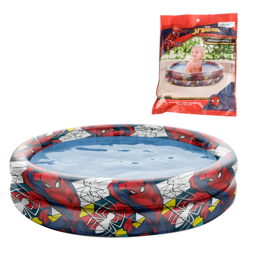 Piscina Spiderman 70 Litros 75x22 Dyin 092 Etilux