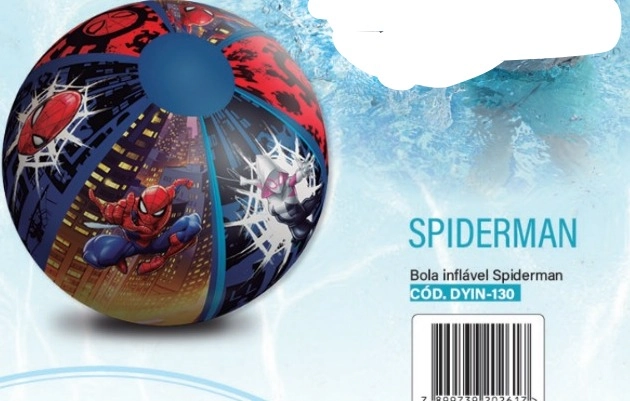 Bola Inflavel 40cm Spiderman Etitoys Etil