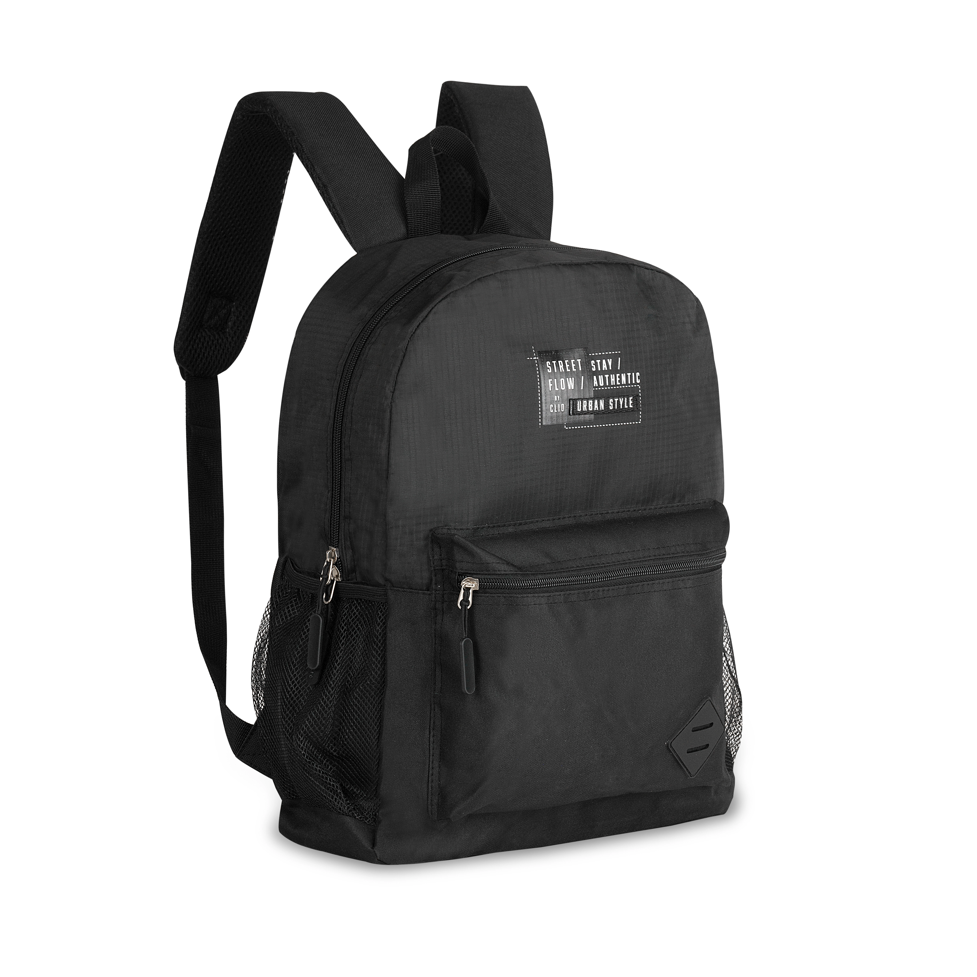 Mochila Juvenil Masculina Azul Preto Mf24549 Clio