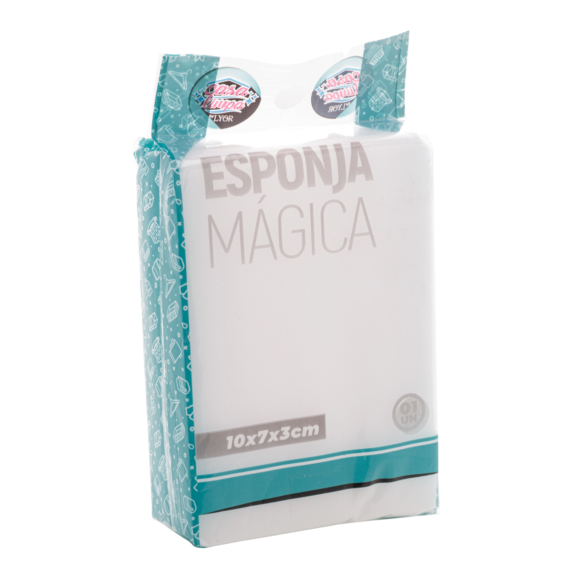 Esponja Magica De Melamina 10cm X 7cm X 3cm Lyor