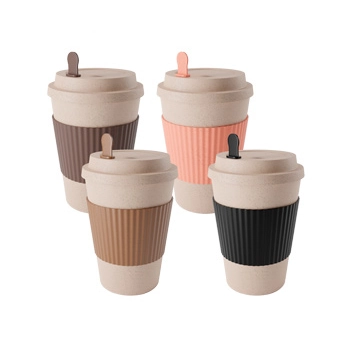 Copo Cafe Bambu Pp Tampa E Mexedor Sortido 450ml 2687 Lyor