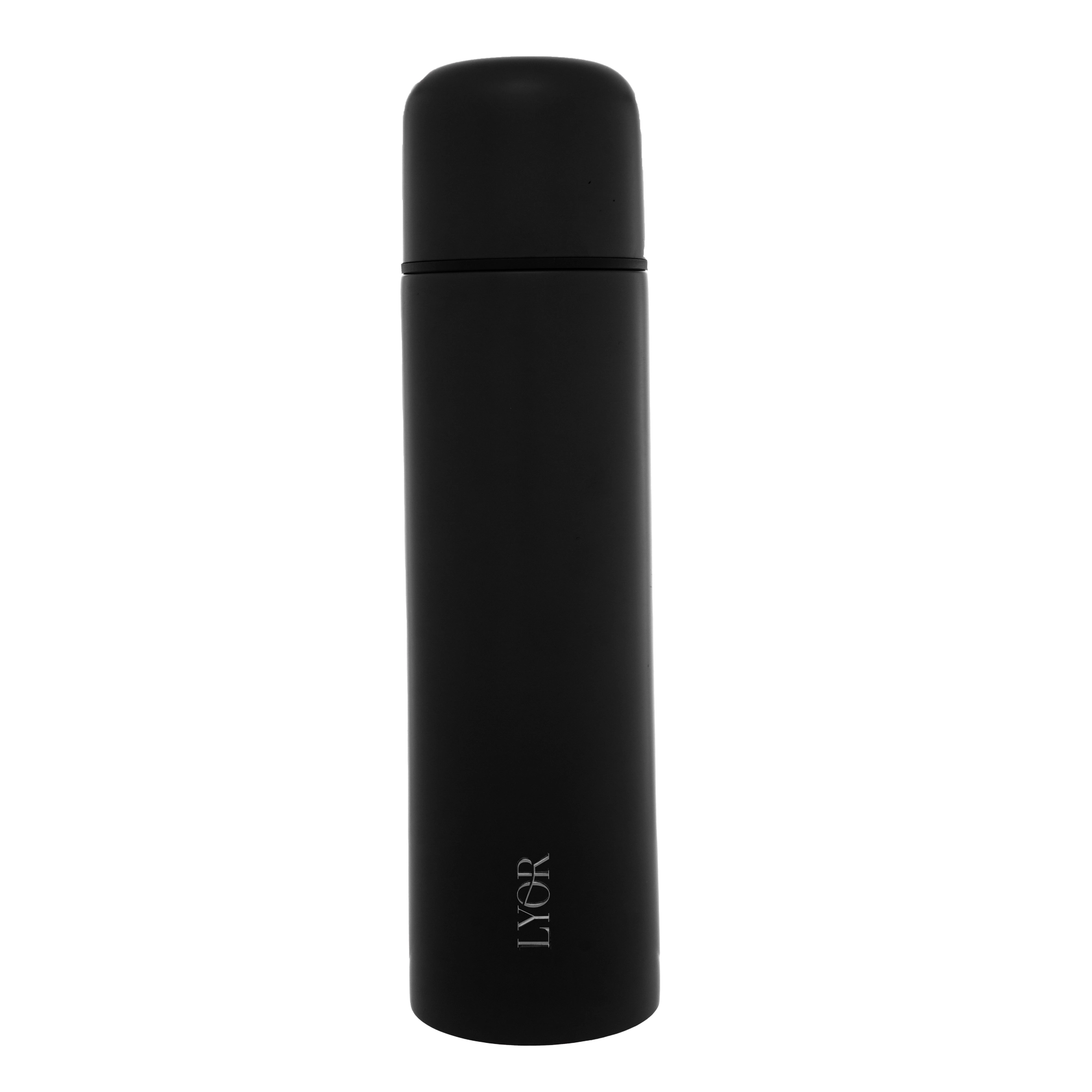 Garrafa Térmica De Aço Inox Bullet Preta Lyor 500ml