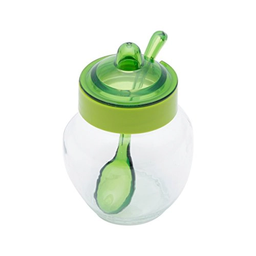 Acucareiro De Vidro Lyor C/ Colher Verde 370ml