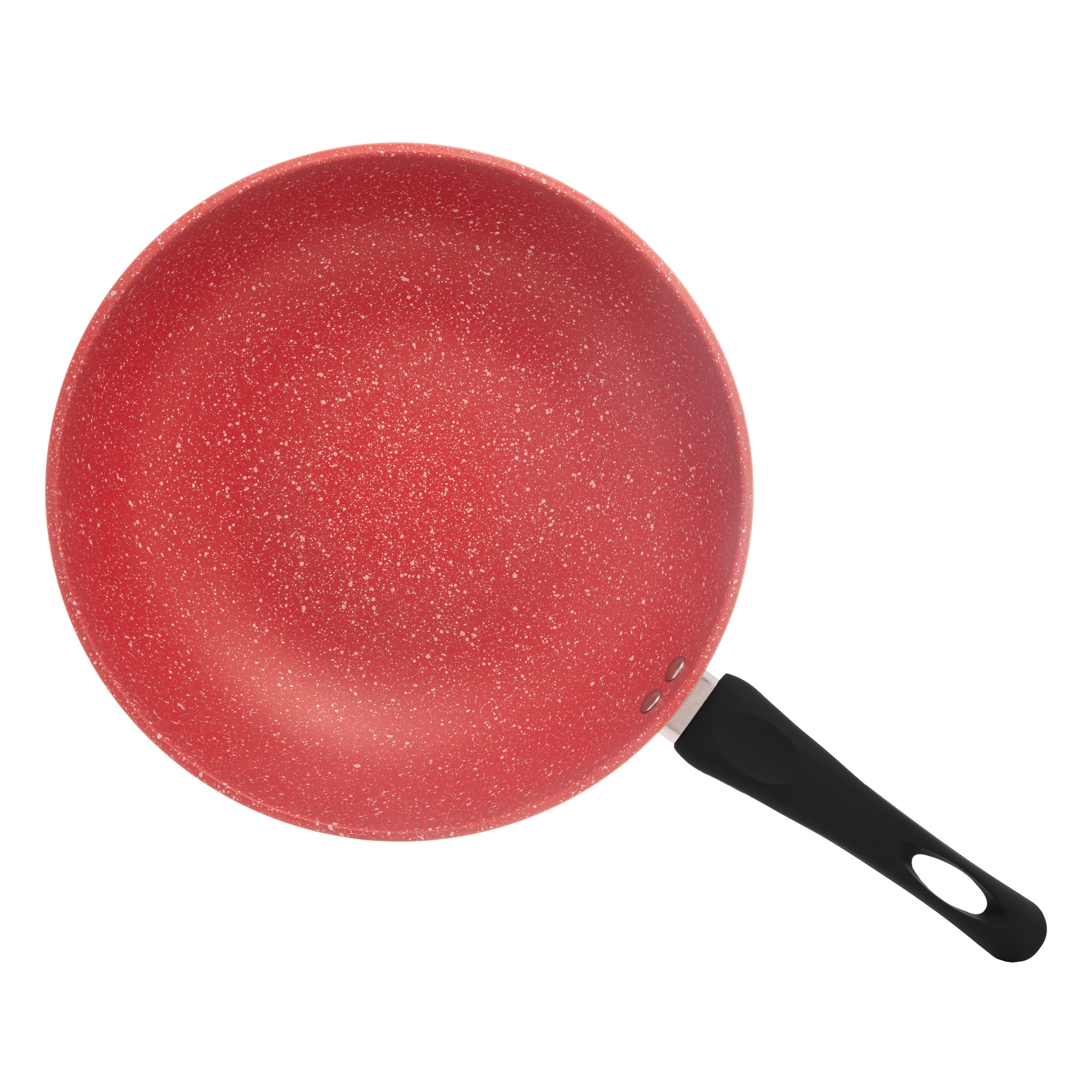Frigideira Wok Inducao Alum Revest Ceramico Granilite Verm 28cm 5221 L