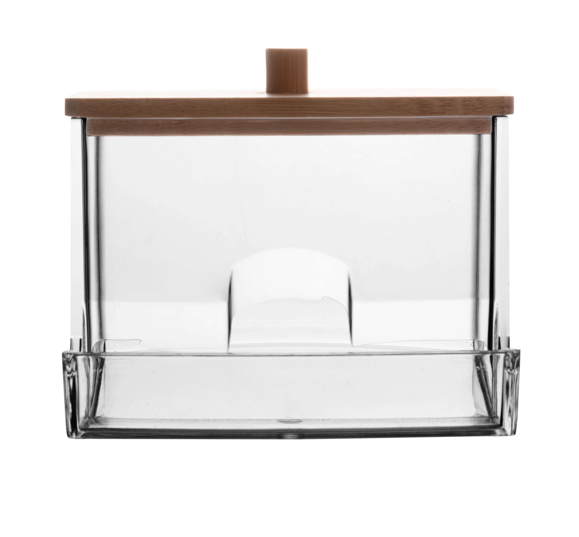 Porta Cotonete Tampa Bambu My Box 9x8x7cm 5989 Lyor