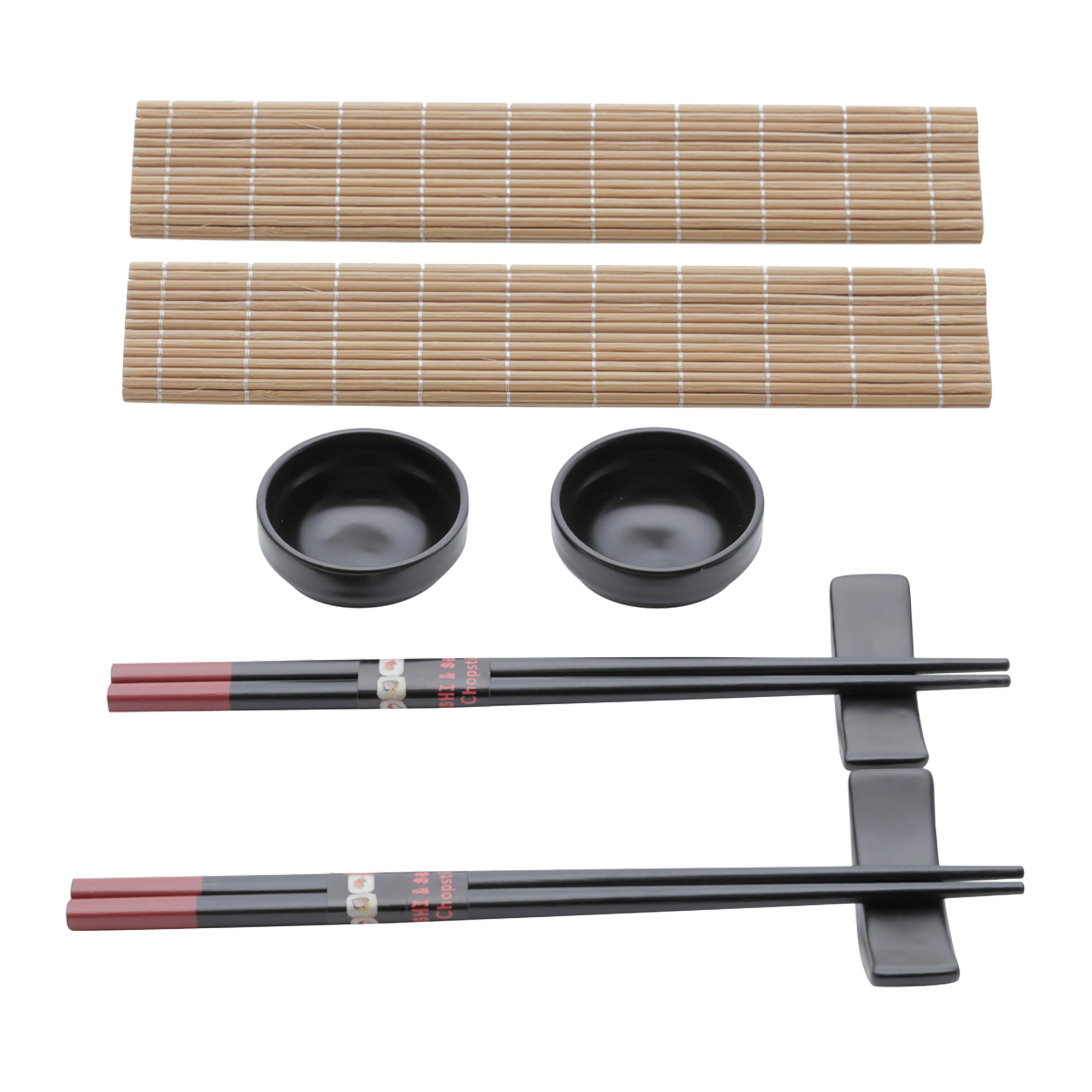 Cj 8 Pcs Sushi Bambu Ceramica Yokohama 7255 Lyor