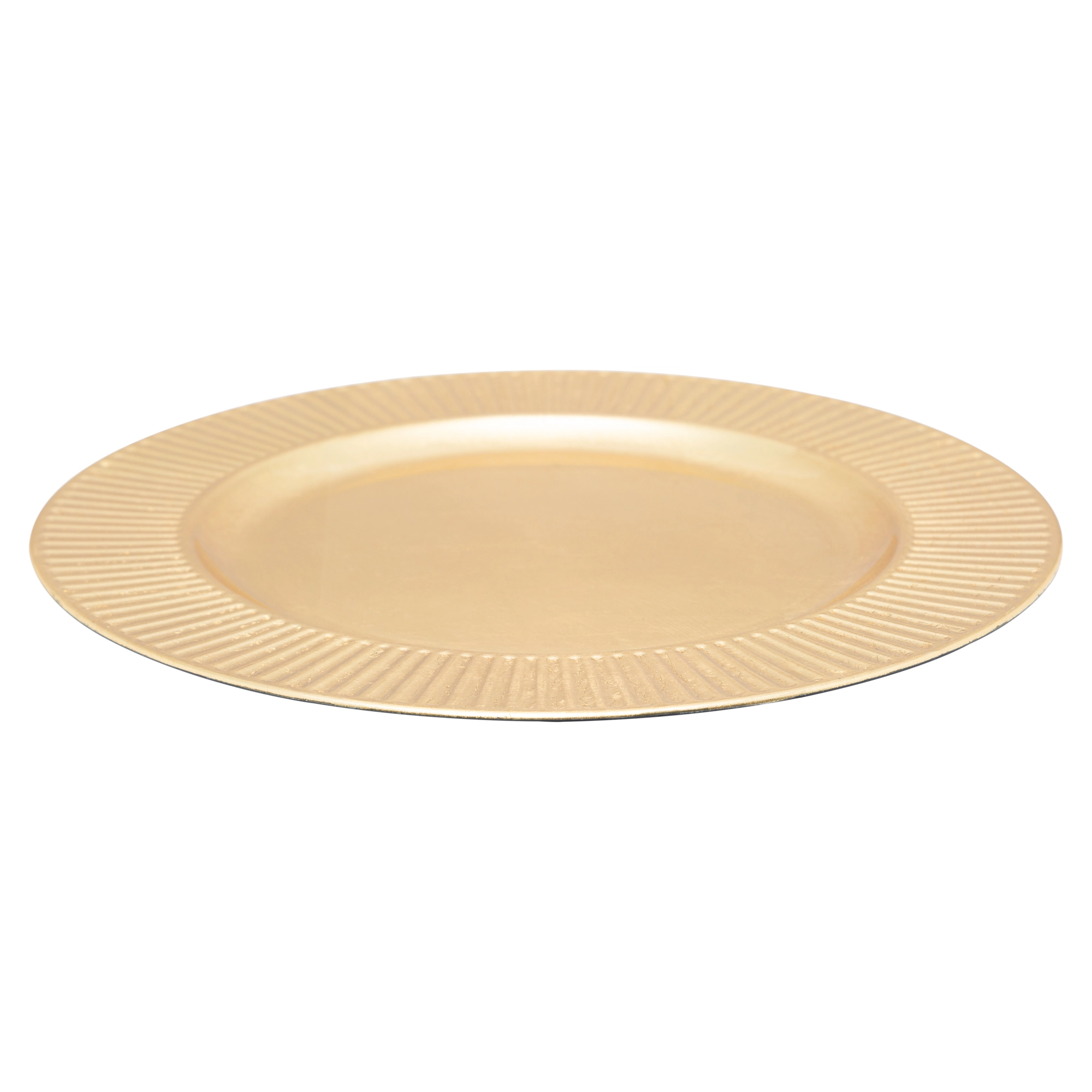 Sousplat De Plastico Primer Dourado 33cm