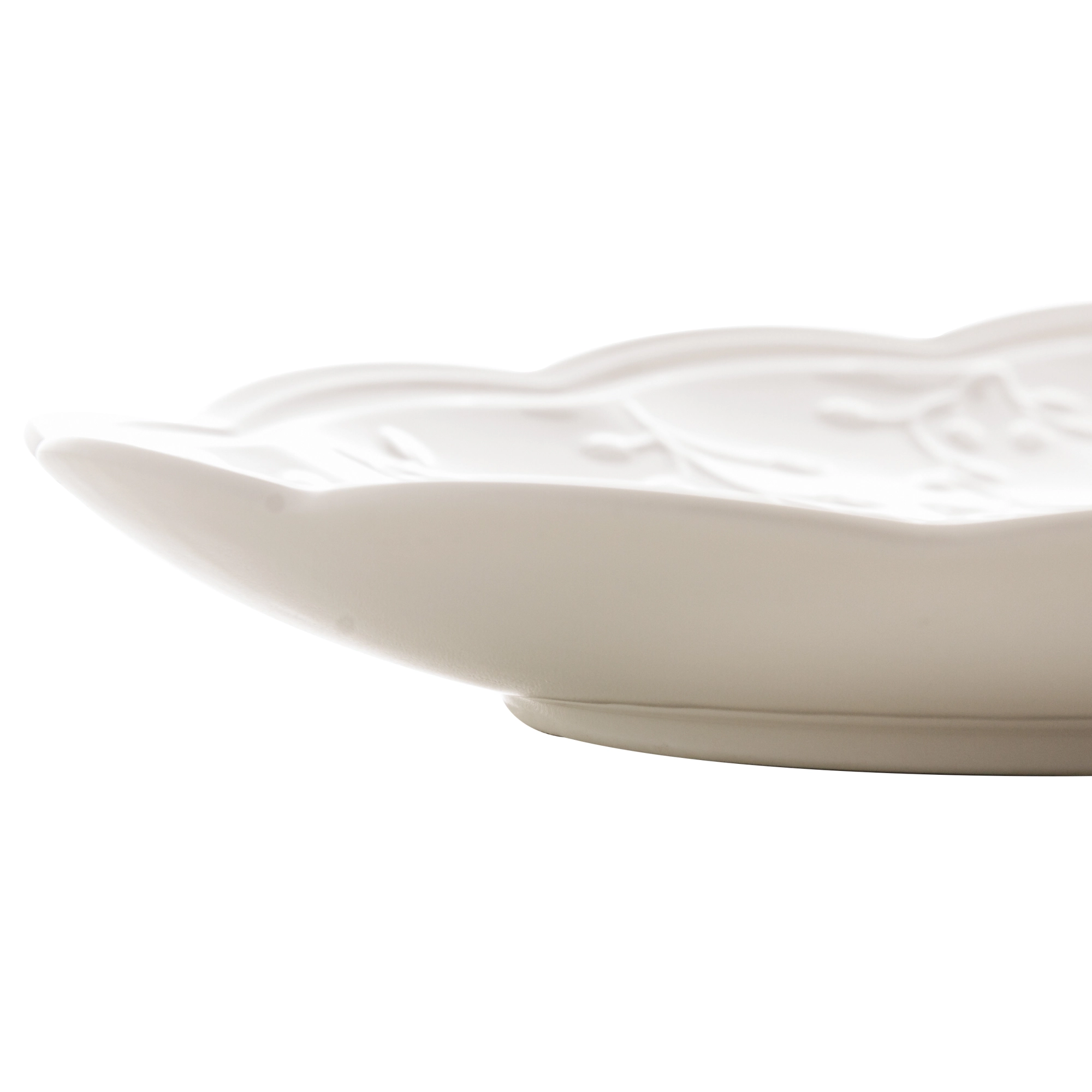 Travessa Porcelana New Bone Butterfly Flower 31.5x21x2.5cm 8511 Lyor