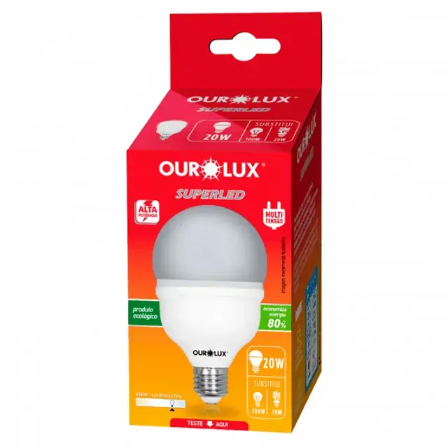 Lamp Ourolux Superled 20w Bivolt 6500k