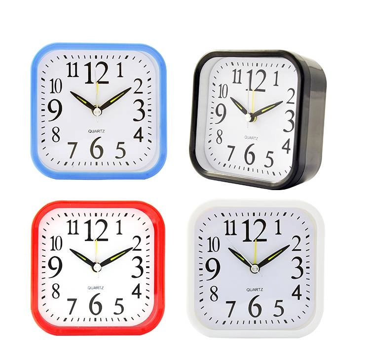 Relogio Mesa Despertador Quadrado 10,5cm