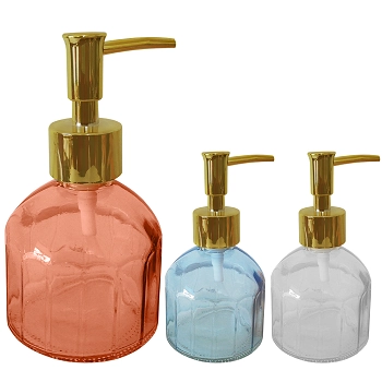 Porta Sabonete Liquido De Vidro 200ml 7.514cm