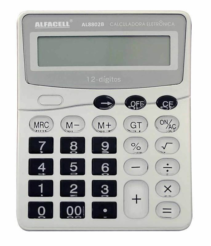 Calculadora Mesa 12dig 13x10cm Al8802b Imporiente