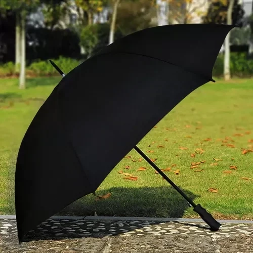 Guarda Chuva Portaria Preto Manual Poliester 125cm Ca50007 Impor