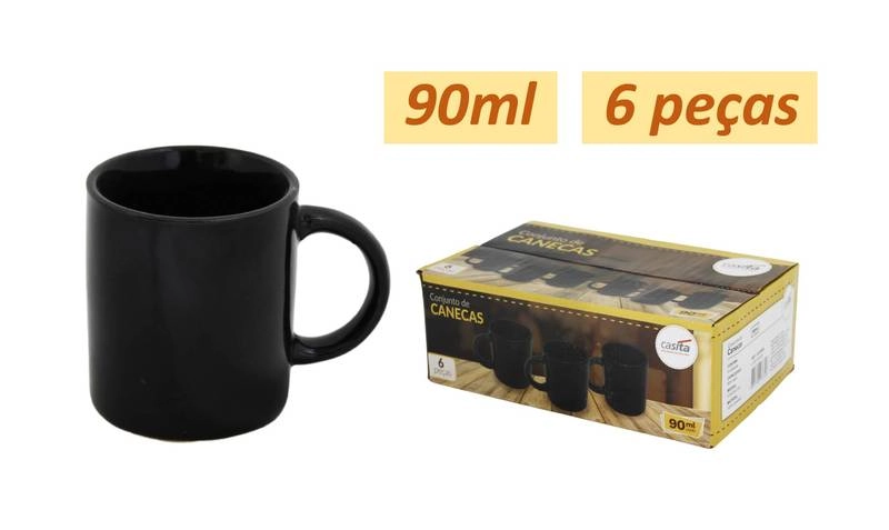 Caneca Ceramica 90ml Ref.ca18056