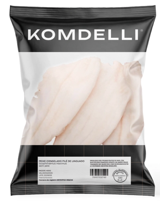 File De Linguado Komdelli 800g