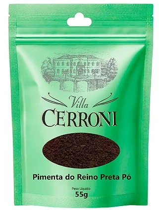 Pimenta Do Reino Preta Po Villa Cerroni 55g