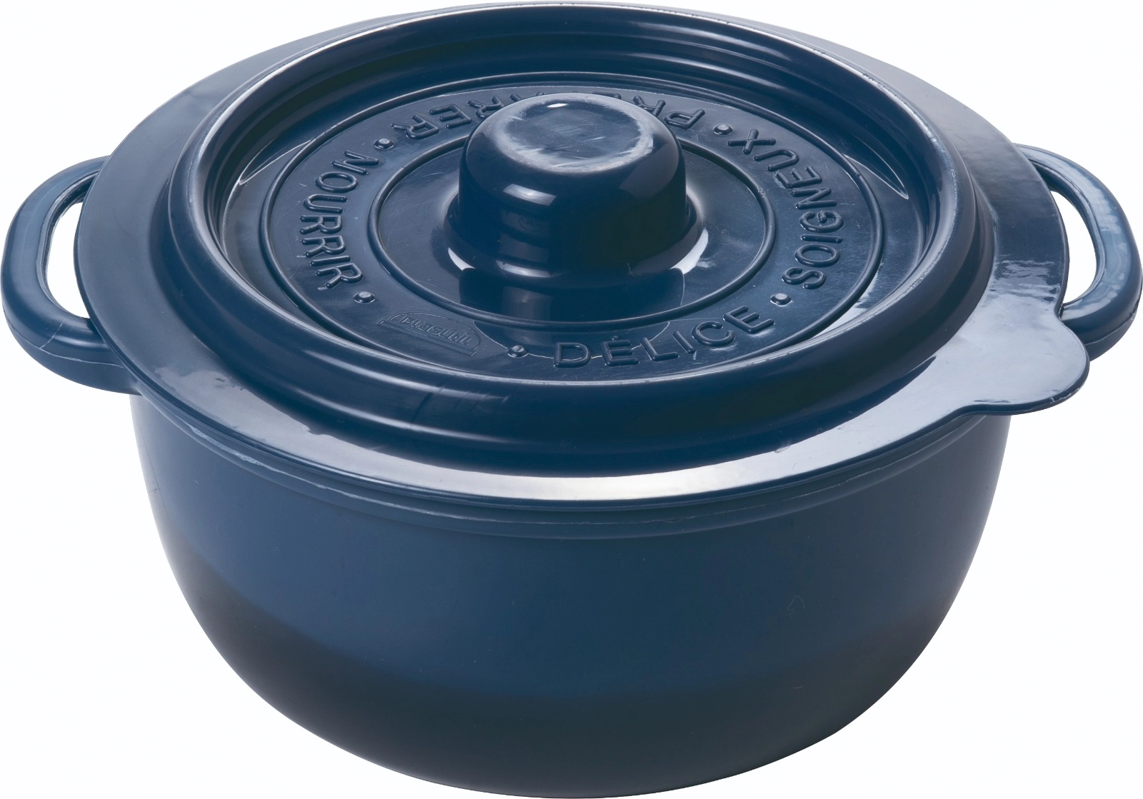 Pote Supreme Redondo Azul Navy 950ml 18326 Plasutil