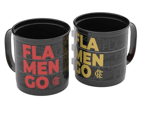 Caneca Divertida Flamengo 360ml Ref.16057 Plasutil